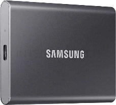 Твердотельный накопитель Samsung SSD 2TB T7, USB Type-C, R/W 1000/1050MB/s, Titanium