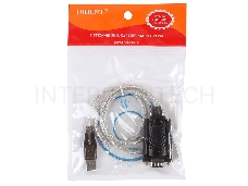 Переходник ORIENT Кабель-адаптер  USS-101N, USB Am to RS232 DB9M (chipset Prolific PL2303RA), 0.8м, крепеж разъема - винты,  с поддержкой Win8 /8,1