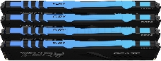 Память оперативная Kingston 64GB 2666MHz DDR4 CL16 DIMM (Kit of 4) 1Gx8 FURY Beast RGB