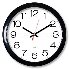 Часы настенные аналоговые Бюрократ WallC-R78PN D29см черный