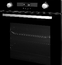Встраиваемая электрическая духовка Weissgauff EOM 731 PDB 60 см , 72 л, паровая очистка, черный