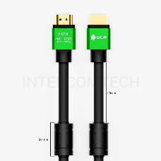 Greenconnect Кабель 1.2m HDMI версия 2.0, HDR 4:2:2, Ultra HD, 4K 60 fps 60Hz/5K*30Hz, 3D, AUDIO, 18.0 Гбит/с, 28/28 AWG, OD7.3mm, тройной экран, нейлон, AL корпус зеленый, ферритовые кольца, GCR-51005 Greenconnect Кабель 1.2m HDMI версия 2.0, HDR 4:2:2,