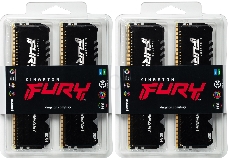 Память оперативная Kingston 64GB 2666MHz DDR4 CL16 DIMM (Kit of 4) 1Gx8 FURY Beast RGB