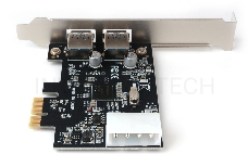 Контроллер USB  Gembird SPCR-01, в PCI, порты: 2 внешн. USB 3.0