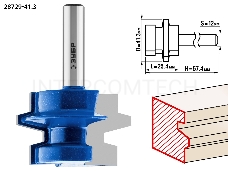 Фреза ЗУБР 28729-41.3  комбинированная универсальная d= 41.3мм дл.-25.4мм хв.-12мм