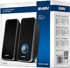 Акустическая система 2.0 SVEN 325, чёрный, USB, мощность 2x3 Вт(RMS) SVEN 325, чёрный, USB, акустическая система 2.0, мощность 2x3 Вт(RMS)