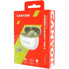 Наушники Canyon TWS-5 Bluetooth  Green