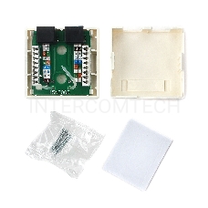Розетка GEMBIRD NA214 RJ-45 кат.5e внешняя 2 порта, 110&Krone