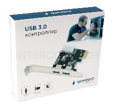 Контроллер USB  Gembird SPCR-01, в PCI, порты: 2 внешн. USB 3.0