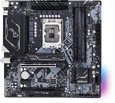 Материнская плата Asrock B660M PRO RS Soc-1700 Intel B660 4xDDR4 mATX AC`97 8ch(7.1) GbLAN RAID+HDMI+DP