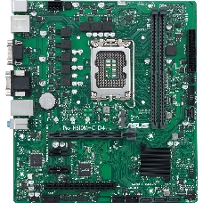 Материнская плата ASUS PRO H610M-C D4-CSM, LGA1700, B610, 2*DDR4, DP, D-Sub, HDMIx1, SATA3 + RAID, Audio, Gb LAN, USB 3.2*6, USB 2.0*6, COM port, mATX; 90MB1A30-M0EAYC