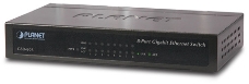 Коммутатор PLANET 8-Port 10/100/1000Mbps Gigabit Ethernet Switch (External Power) - Metal Case