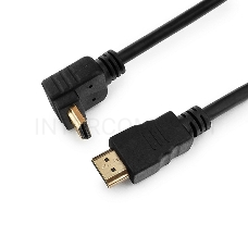 Кабель HDMI Gembird/Cablexpert CC-HDMI490-10, 3.0м, v1.4, 19M/19M, углов. разъем, черный, позол.разъемы, экран, пакет