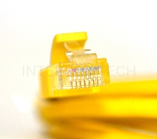 Патч-корд Greenconnect Патч-корд UTP прямой ethernet 0.5m кат.5е,  RJ45,  литой (Желтый) (GCR-LNC02-0.5m)