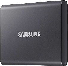 Твердотельный накопитель Samsung SSD 2TB T7, USB Type-C, R/W 1000/1050MB/s, Titanium