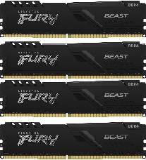 Память оперативная Kingston 32GB 3600MHz DDR4 CL17 DIMM (Kit of 4) FURY Beast Black