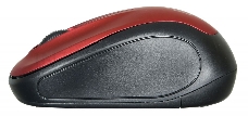 Мышь Oklick 665MW черный/красный оптическая (1000dpi) беспроводная USB (3but)