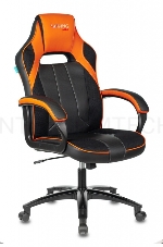 Кресло игровое Бюрократ VIKING 2 AERO ORANGE черный/оранжевый искусст.кожа/ткань