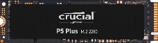Твердотельный накопитель Crucial P5 Plus, 2000GB, SSD, M.2 2280, NVMe, PCIe 4.0 x4, 3D TLC, R/W 6600/5000MB/s, IOPs 720 000/700 000, 1200TBW