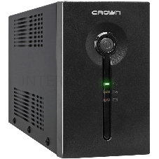 Источник бесперебойного питания CROWN ИБП CMU-SP650EURO {650VA, металл, 1x12V/7AH, розетки 2*EURO+1*IEC bybass} CM000001490