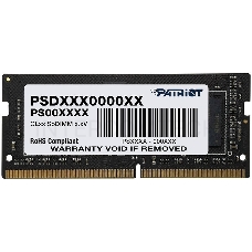 Модуль памяти SO-DIMM DDR 4 DIMM 8Gb PC25600, 3200Mhz, PATRIOT Signature (PSD48G320081S) (retail)