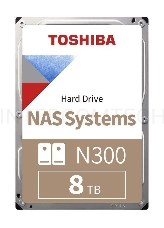 Жесткий диск Toshiba SATA-III 8Tb HDWG480UZSVA N300 (7200rpm) 256Mb 3.5