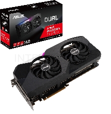 Видеокарта ASUS DUAL-RX6700XT-12G RX 6700XT <16Gb, 192bit, GDDR6, GPU/Mem: 2581/16000 MHz, HDMI+ 3xDP>