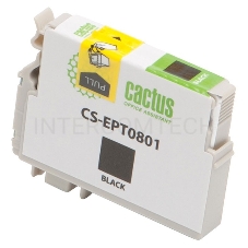 Картридж струйный Cactus CS-EPT0801 черный для Epson Stylus Photo P50 (11,4ml)