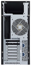 Midi Tower InWin PE689 Black USB3.0*2+A(HD)+fron fan 120mm*1+rear fan 120mm*1+ 2*2SATA+1*1SATA+Intrusion Switch/ holes for SL20” ATX RACKMOUNT*(без блока питания)