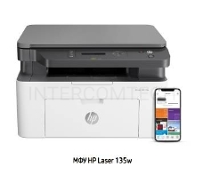 МФУ лазерное, HP Laser 135w (4ZB83A), (A4, принтер/сканер/копир, 1200dpi, 20ppm, 128Mb, WiFi, USB)