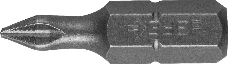 Бита ЗУБР МАСТЕР 26001-1-25-2  кованая CrMo C 1/4'' PH1 25мм 2шт
