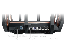 Маршрутизатор ASUS GT-AX11000 Tri-band WiFi 6(802.11ax) Gaming Router –Worlds first 10 Gigabit Wi-Fi router with a quad-core processor, 2.5G gaming port, DFS band, wtfast, Adaptive QoS, AiMesh for mesh wifi system