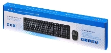 Клавиатура + мышь Oklick 210M клав:черный мышь:черный USB беспроводная