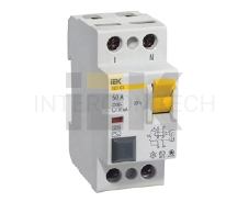 УЗО Iek MDV10-2-025-100 ВД1-63 2Р 25А 100мА ИЭК