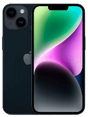 Смартфон Apple iPhone 14 A2884 128Gb 6Gb темн.ночь 3G 4G 6.1 1170x2532 iOS 16 12Mpix 802.11 a/b/g/n