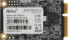 Накопитель SSD mSATA Netac 1.0Tb N5M Series <NT01N5M-001T-M3X> Retail (SATA3, up to 560/520MBs, 3D TLC)