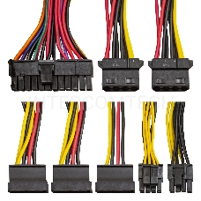 Блок питания 250W ExeGate F250AS (Flex ATX, for ITX case, APFC, КПД 80% (80 PLUS), 4cm fan, 24pin, (4+4)pin, PCI-E, 3xSATA, 2xIDE)