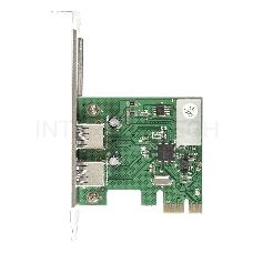 Контроллер ExeGate EXE-319 PCI-E 2.0, 2*USB3.0 ext, разъем доп.питания (OEM)