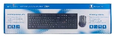 Клавиатура + мышь Oklick 250M клав:черный мышь:черный USB беспроводная slim
