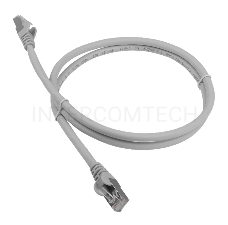 Кабель Патч-корд Lanmaster FTP LAN-PC45/S6A-5.0-GY вилка RJ-45-вилка RJ-45 кат.6А 5м серый LSZH (уп.:1шт)