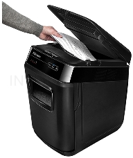 Шредер Fellowes AutoMax 200C (секр.P-4)/фрагменты/200лист./32лтр./пл.карты