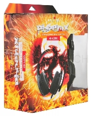 Наушники с микрофоном Oklick Phoenix HS-L320G черный/красный  1.9м мониторы оголовье (NO-3000)