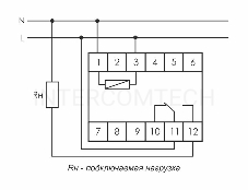 Реле времени PCA-512 (задержка выкл. 230В 8А 1перекл. IP20 монтаж на DIN-рейке) F&F EA02.001.001