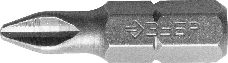 Бита ЗУБР МАСТЕР 26001-2-25-2  кованая CrMo C 1/4'' PH2 25мм 2шт