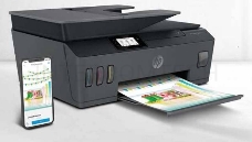 МФУ HP Smart Tank 615 AiO, струйный принтер/сканер/копир, (A4, 11/5 стр/мин, USB, Wi-Fi, BT, черный)