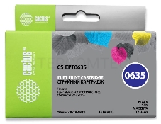 Картридж струйный Cactus CS-EPT0635 многоцветный для Epson Stylus C67/C87 (250стр.) Комплект четырех