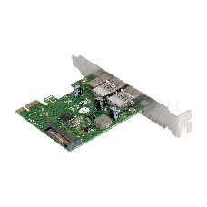 Контроллер ExeGate EXE-323 PCI-E 2.0, 2*USB3.0 ext + 1*Type-C, разъем доп.питания (OEM)