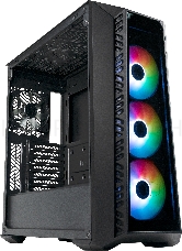 Cooler Master MasterBox 520 U3x1,U3.1type Cx1,Audio,ARGB fanx3,front TG panel