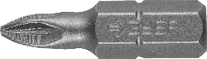 Бита ЗУБР МАСТЕР 26003-1-25-2  кованая CrMo C 1/4'' PZ1 25мм 2шт