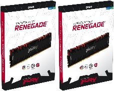 Память оперативная Kingston 32GB 3600MHz DDR4 CL16 DIMM (Kit of 4) FURY Renegade RGB